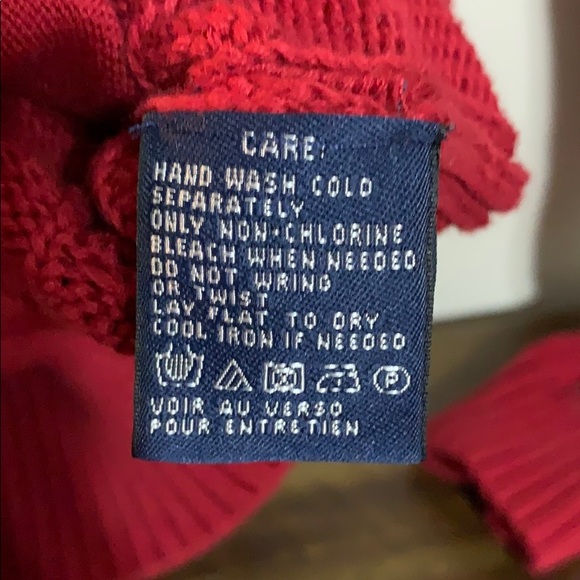 Red Ralph Lauren Cable-Knit Hoodie - Picture 3 of 5